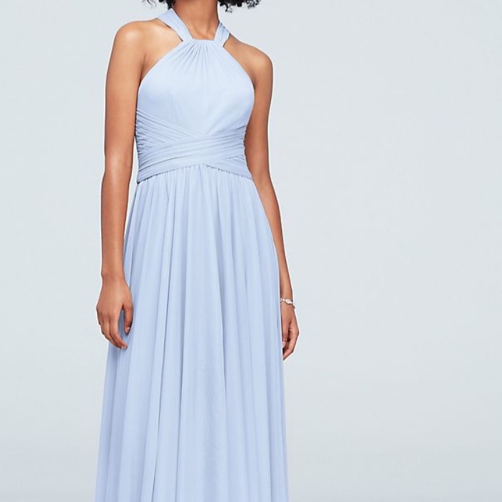 Ice blue bridesmaids/Prom dress